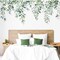 Green Leaves Wall Decor Hanging Vine Flower Wall Stickers Floral Wall Decals Plant Wall Art Spring Home Decorations for Living Room TV Background Nursery Girls Bedroom Office Classroom 16.14 x 1.96 x 1.96 inches